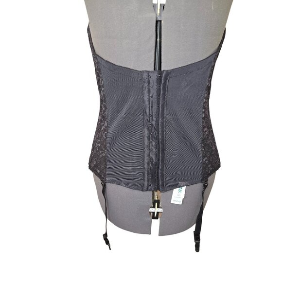 Carnival Womens 40D Lace Bustier Black Strapless Style 423 Whimsy Goth Coquette - Picture 3 of 5